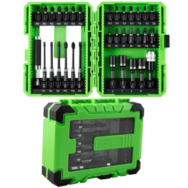 JBM ESTUCHE DE PUNTAS DE IMPACTO CON ADAPTADORES S2 - ACABADO NEGRO