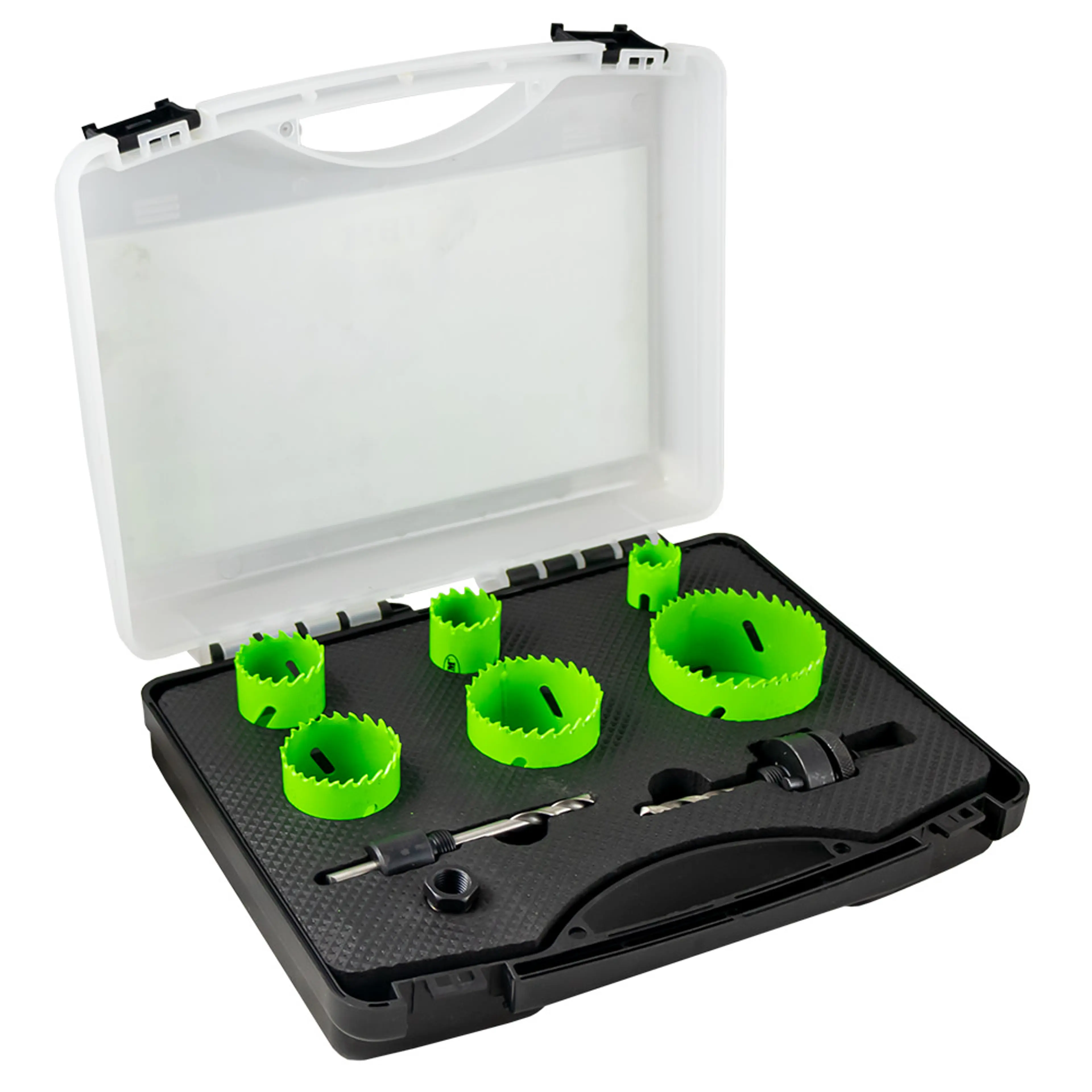 JBM ESTUCHE DE SIERRAS DE CORONA BIMETÁLICAS CON ADAPTADORES