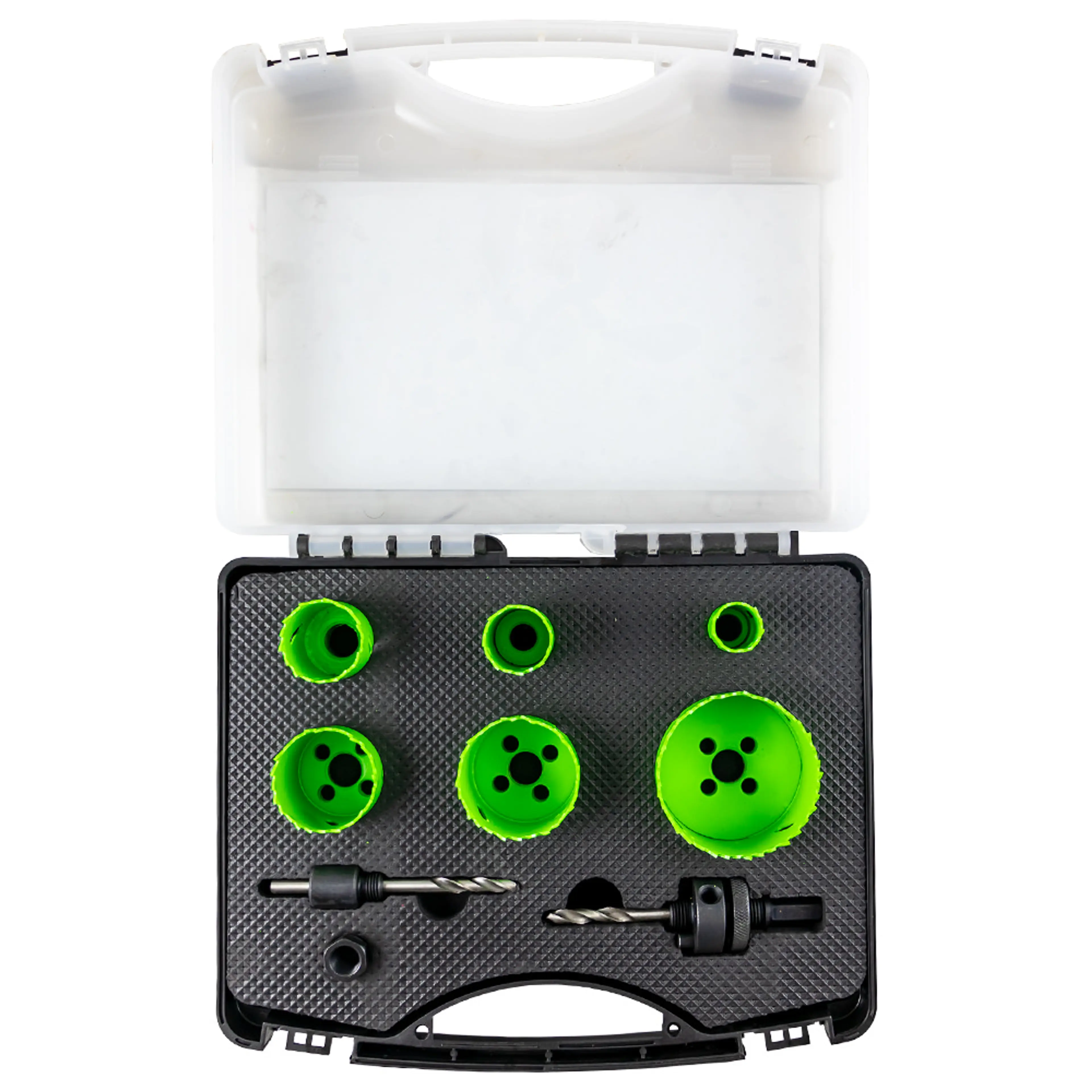 JBM ESTUCHE DE SIERRAS DE CORONA BIMETÁLICAS CON ADAPTADORES