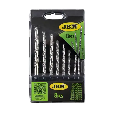 JBM ESTUCHE DE 8 BROCAS 3-10MM PARA ALBAÑILERÍA