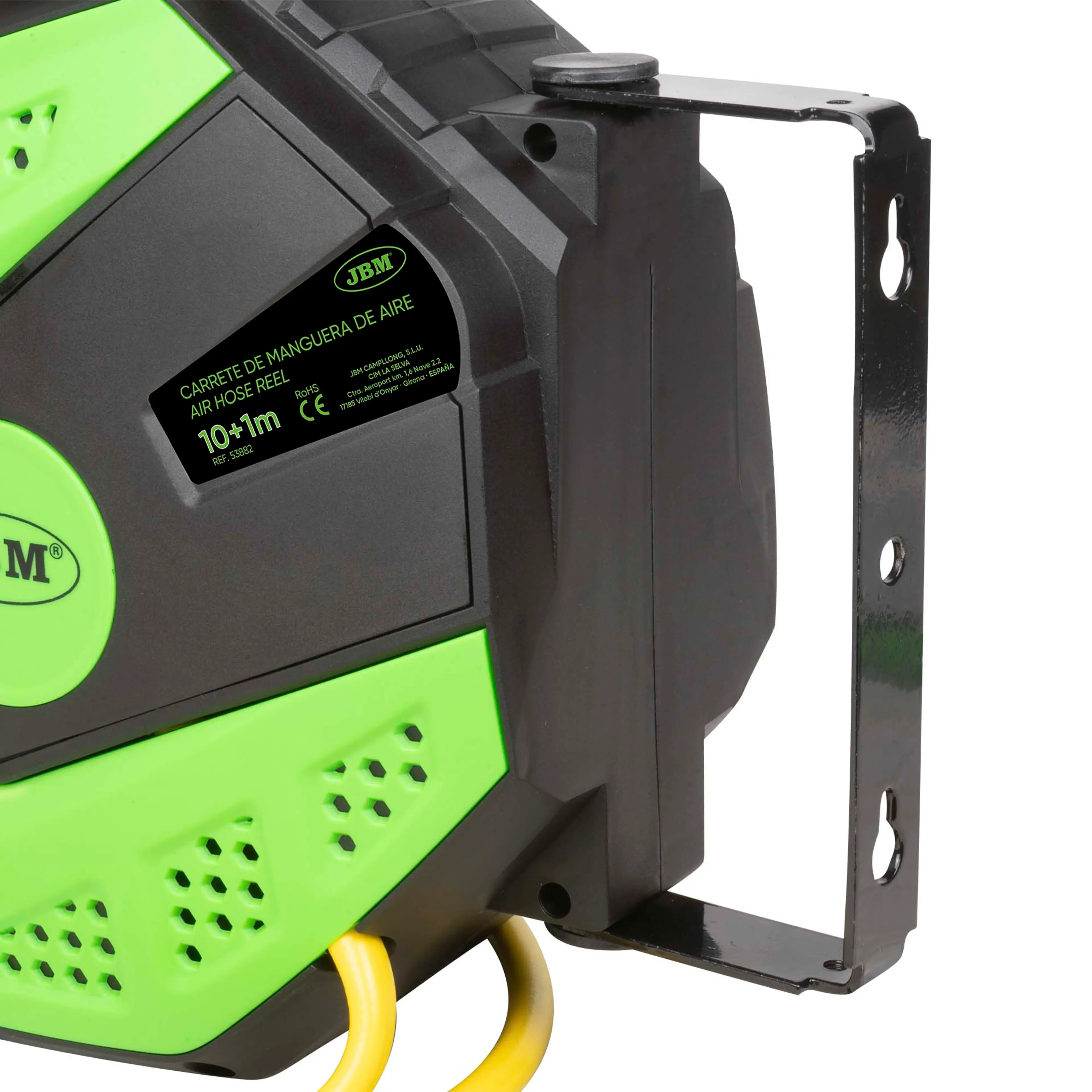 JBM CARRETE DE MANGUERA DE AIRE 10+1,5M- VERDE