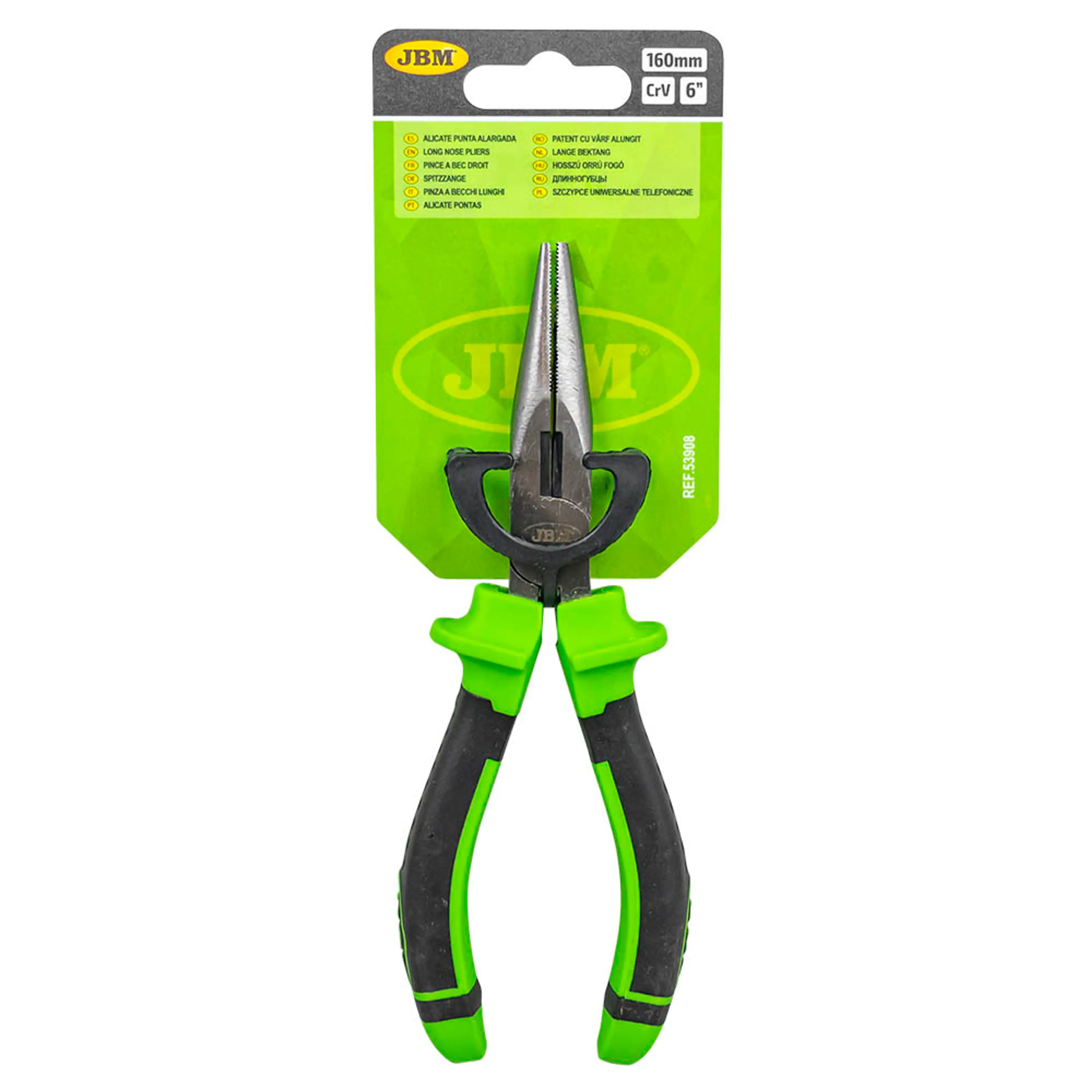 JBM ALICATE PUNTA ALARGADA 6" - 160MM