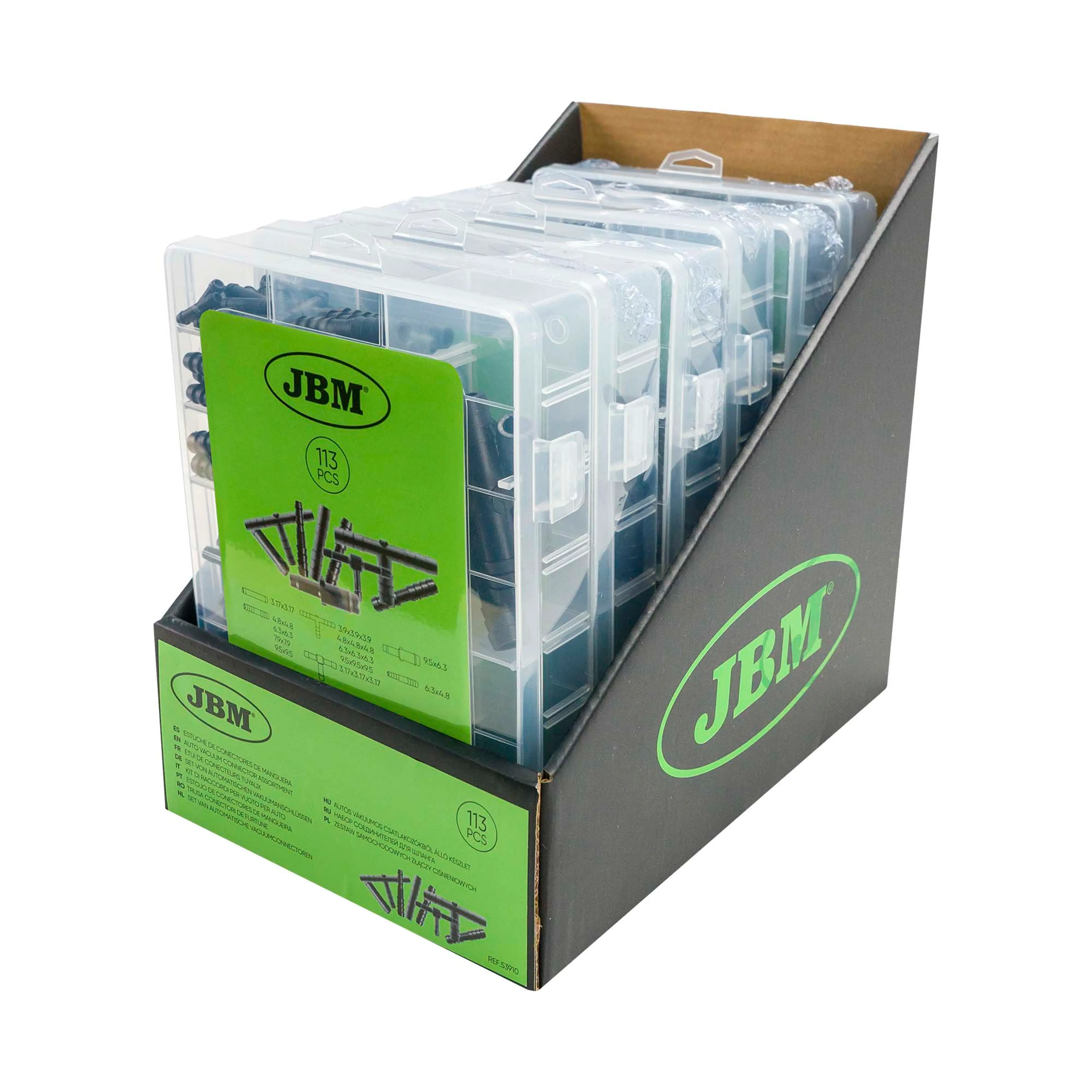 JBM ESTUCHE DE CONECTORES DE MANGUERA 113PCS