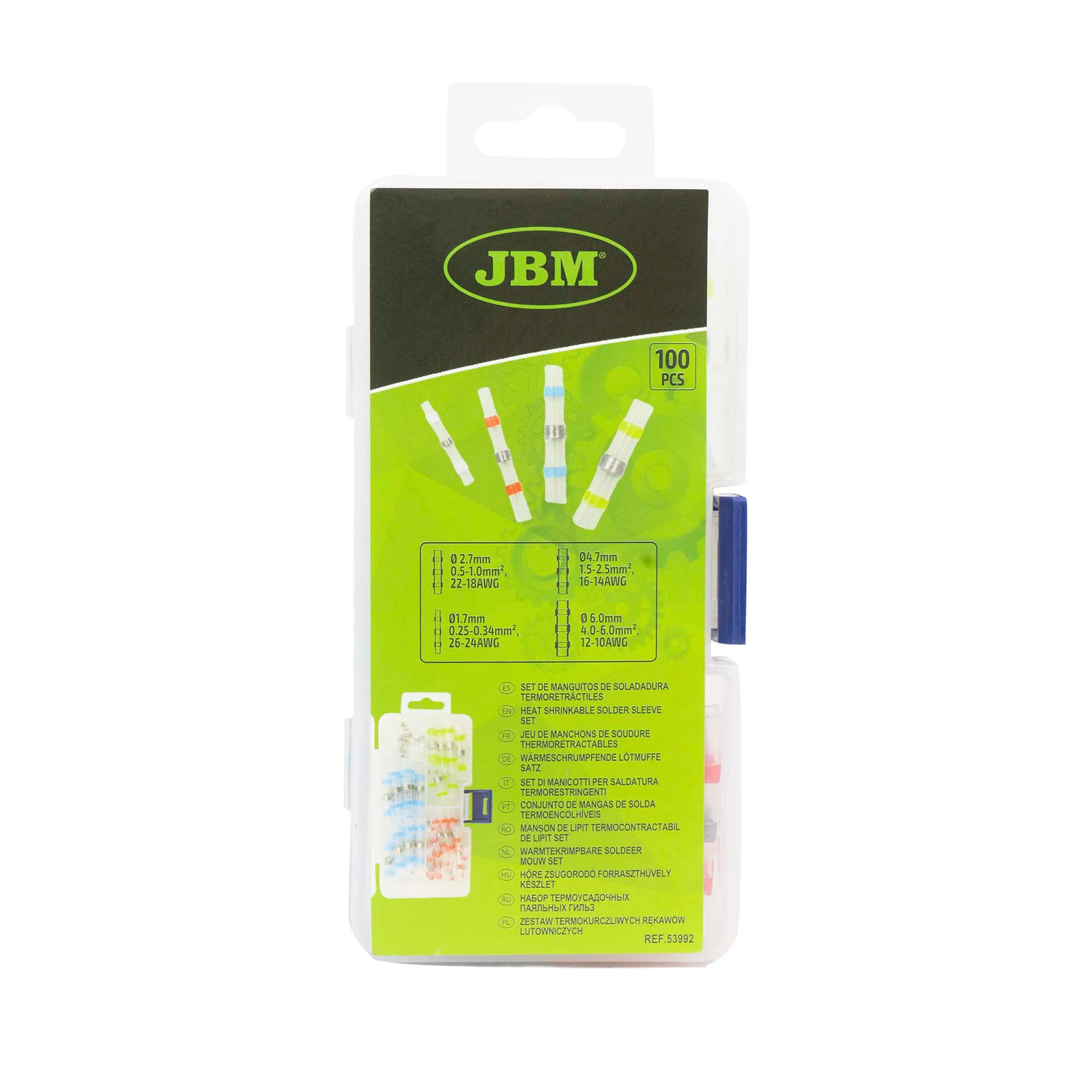 JBM SET DE MANGUITOS DE SOLDADURA TERMORETRÁCTILES 100PCS