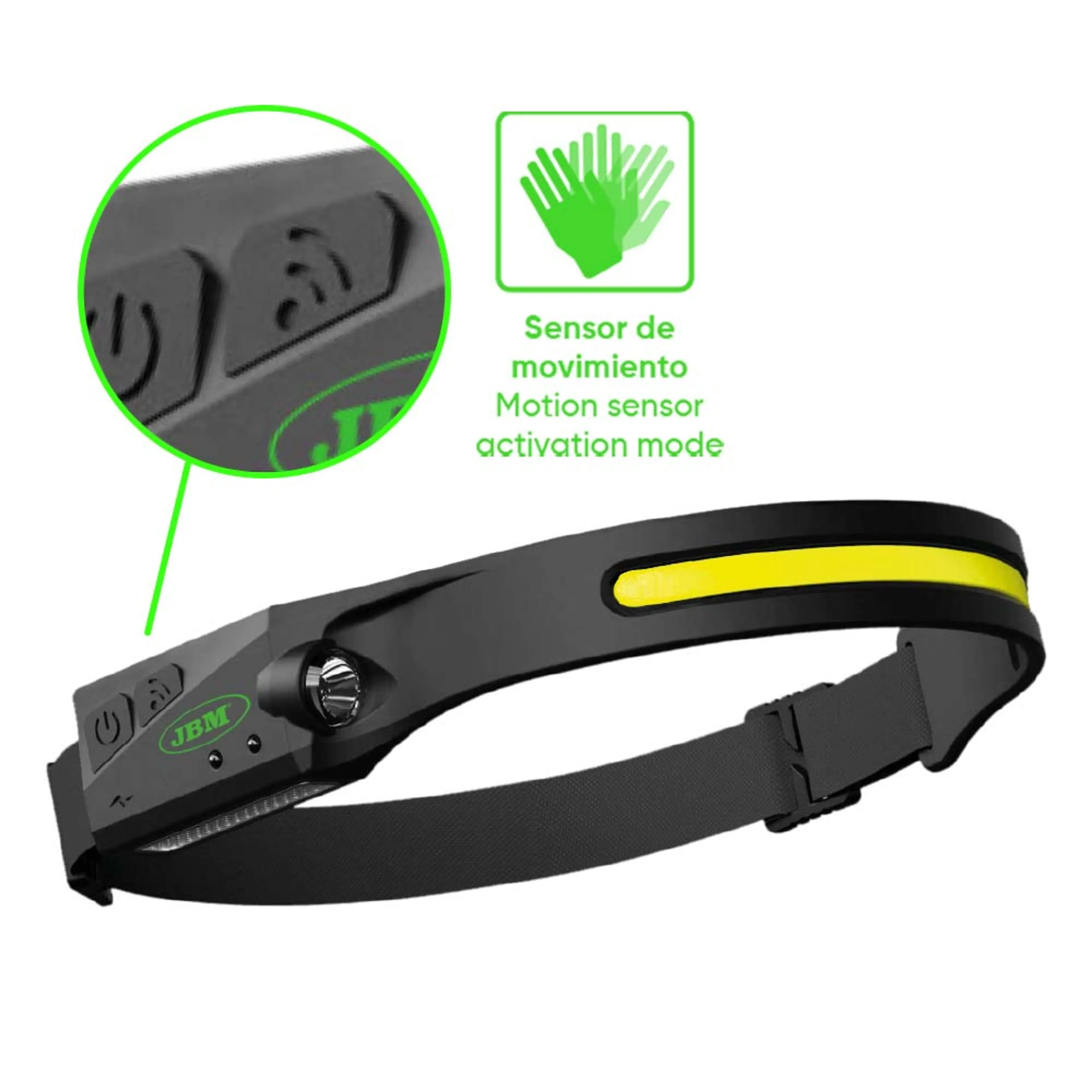 JBM LINTERNA FRONTAL LED AJUSTABLE - 350LM