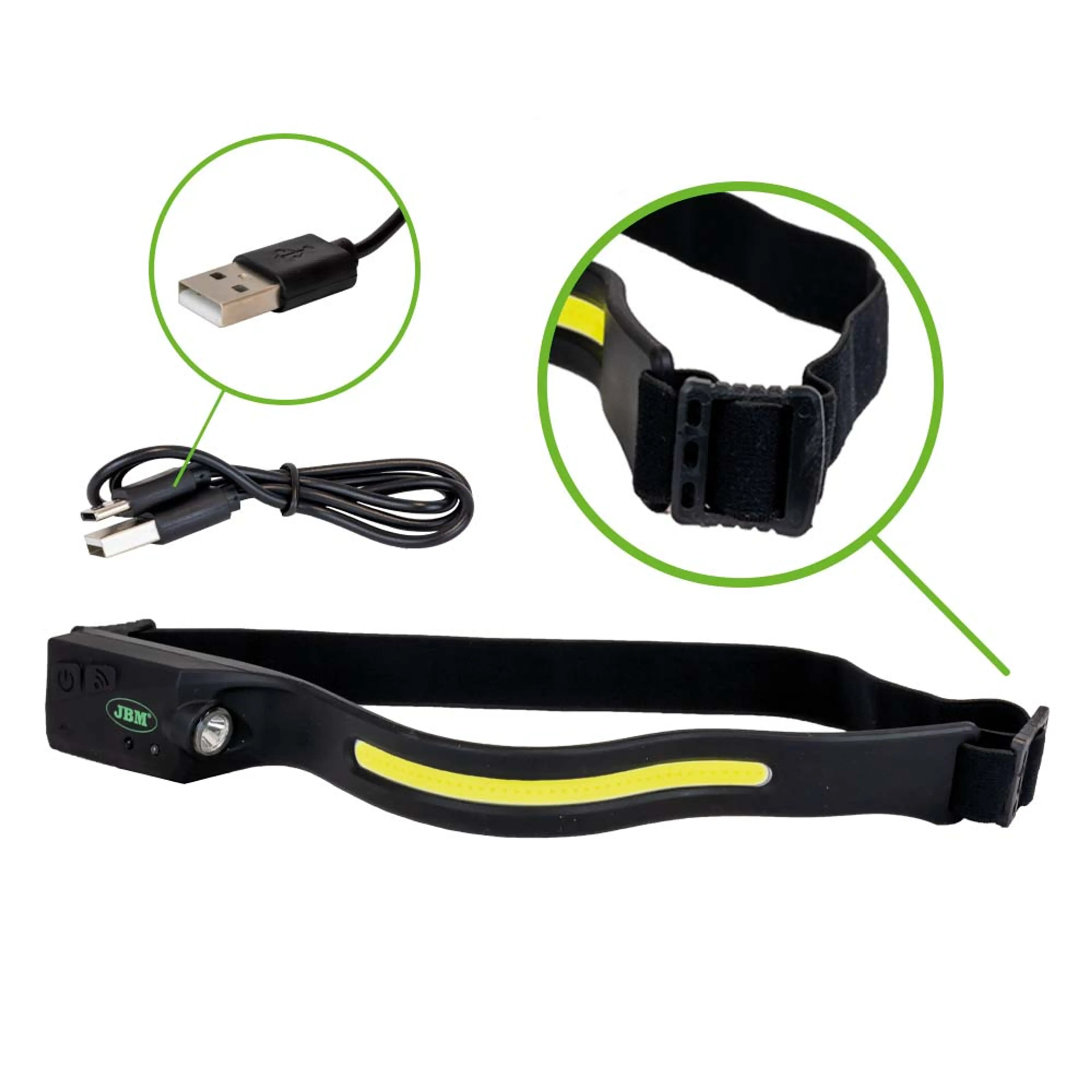 JBM LINTERNA FRONTAL LED AJUSTABLE - 350LM