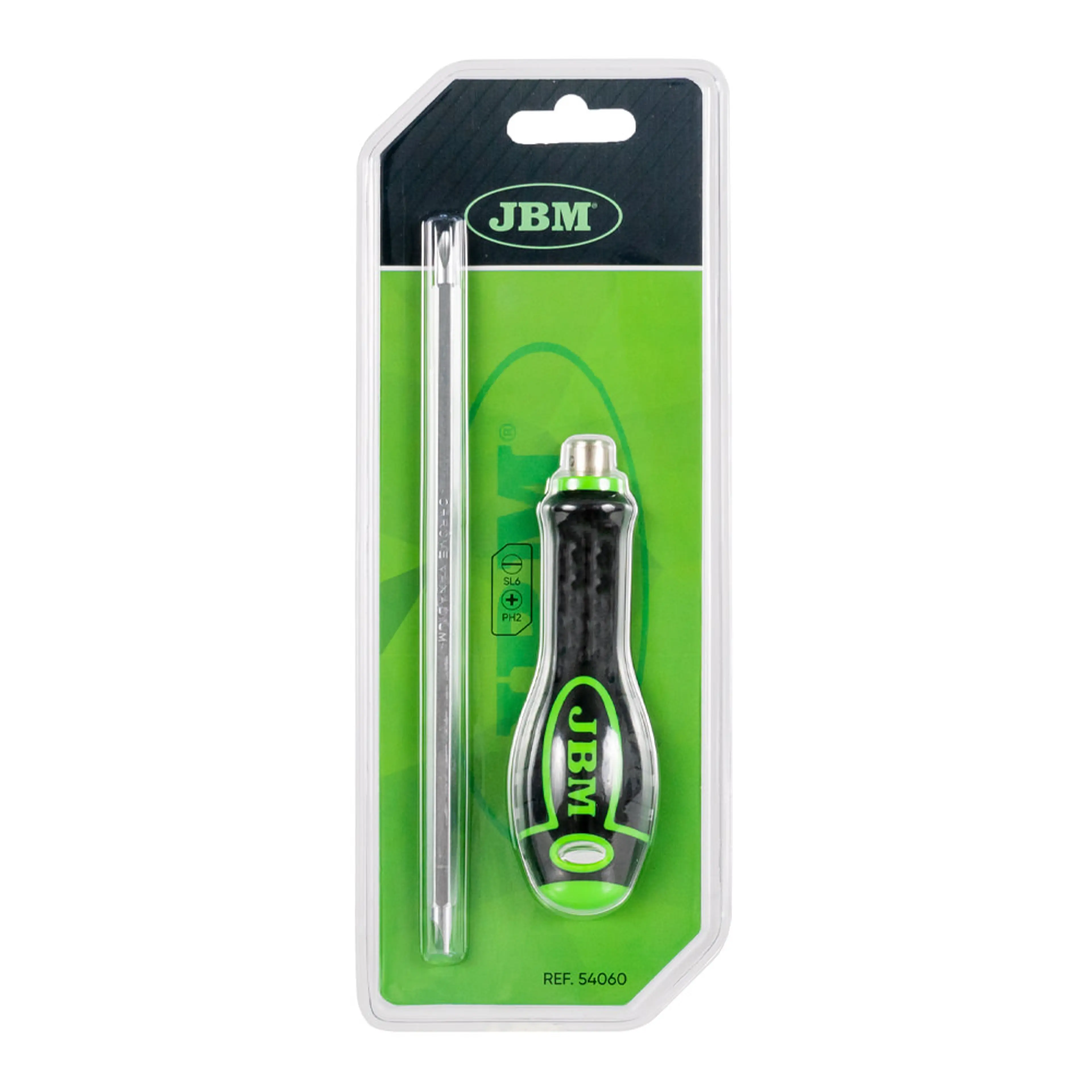 JBM DESTORNILLADOR REVERSIBLE PLANO ESTRELLA 6X150MM