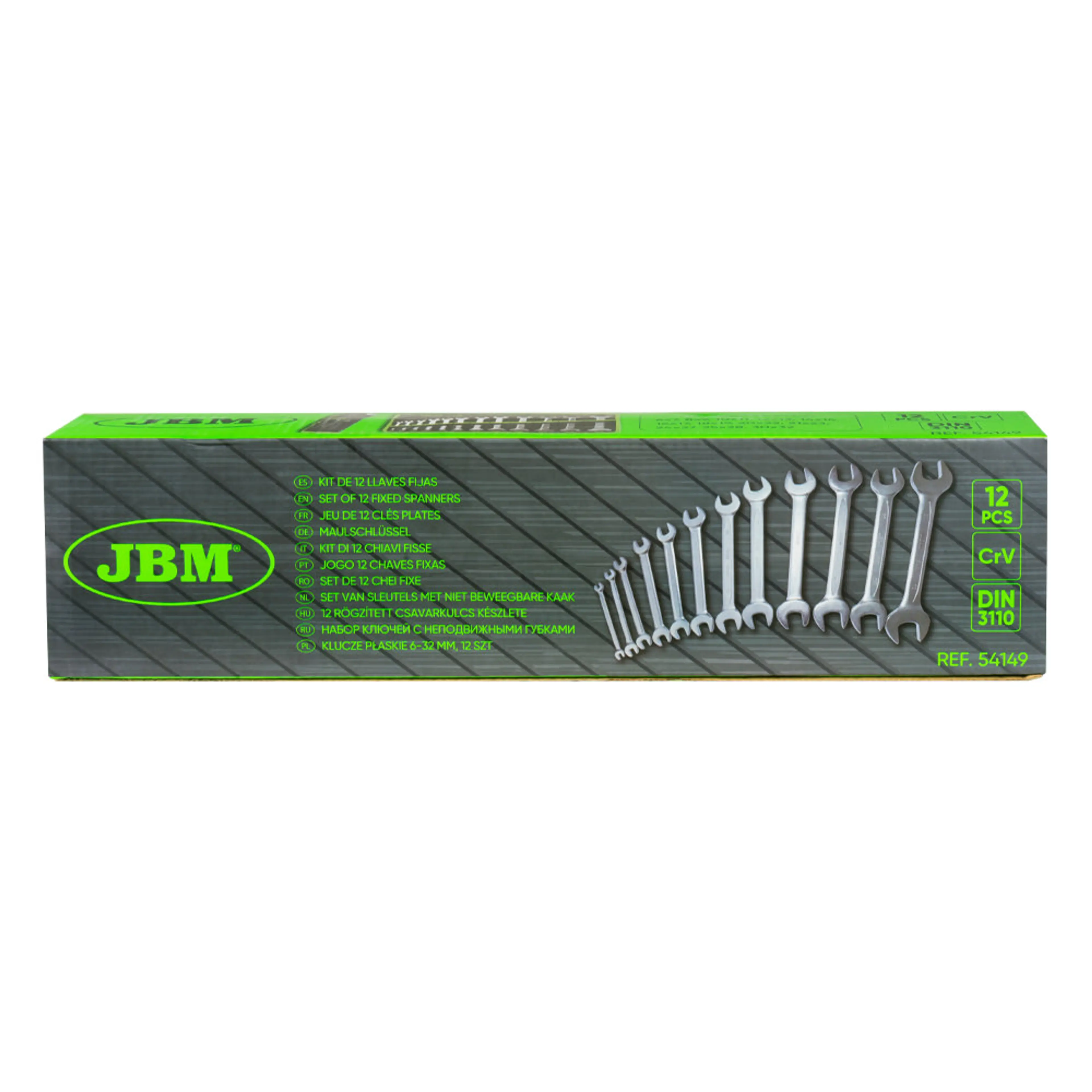 JBM SET DE 12 LLAVES FIJAS