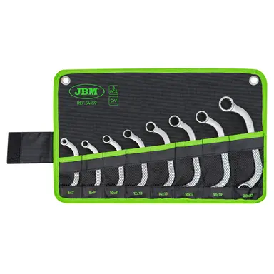 JBM SET DE 8 LLAVES TIPO "C" DE 12 CANTOS