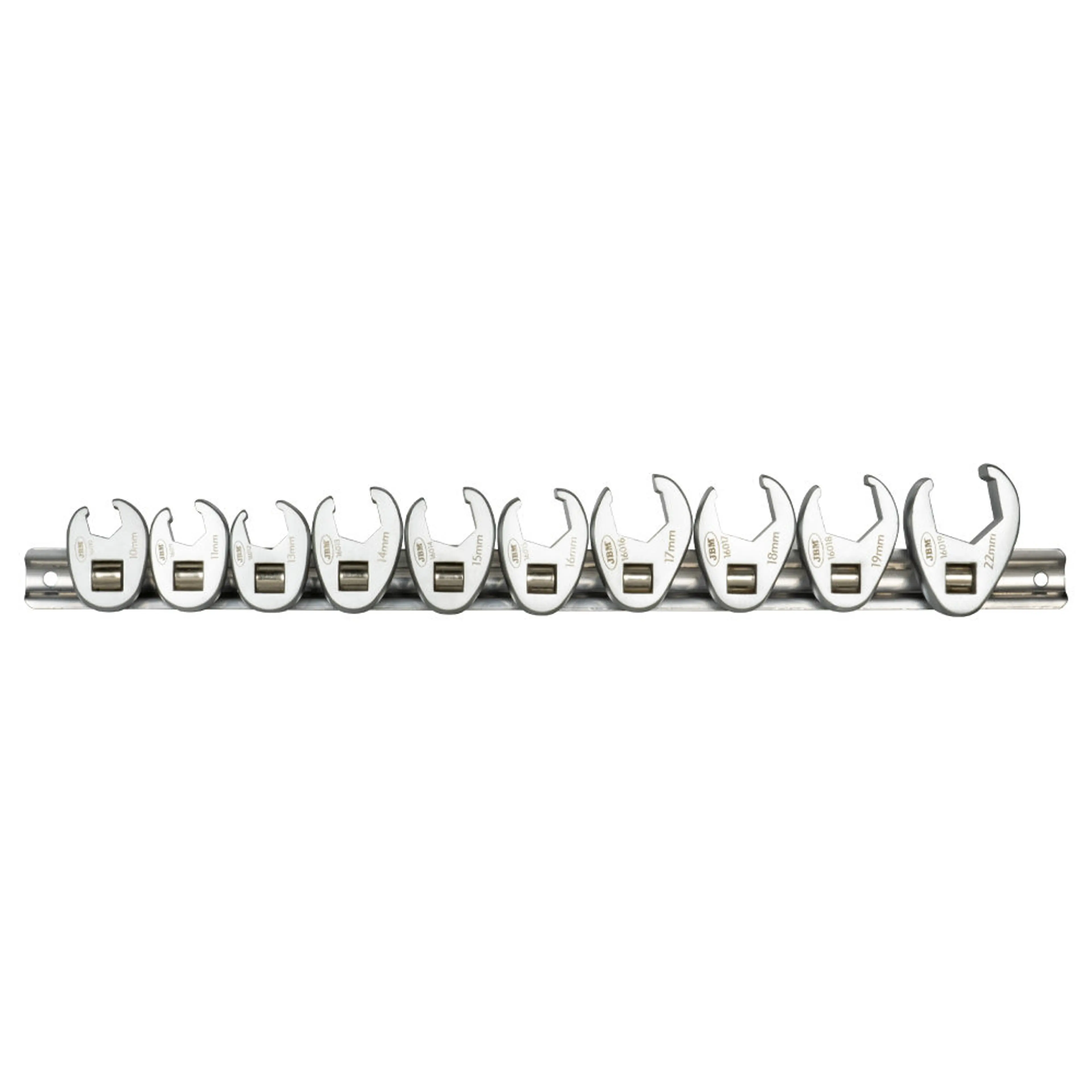 JBM SET DE 10 LLAVES CROWFOOT DE 3/8"