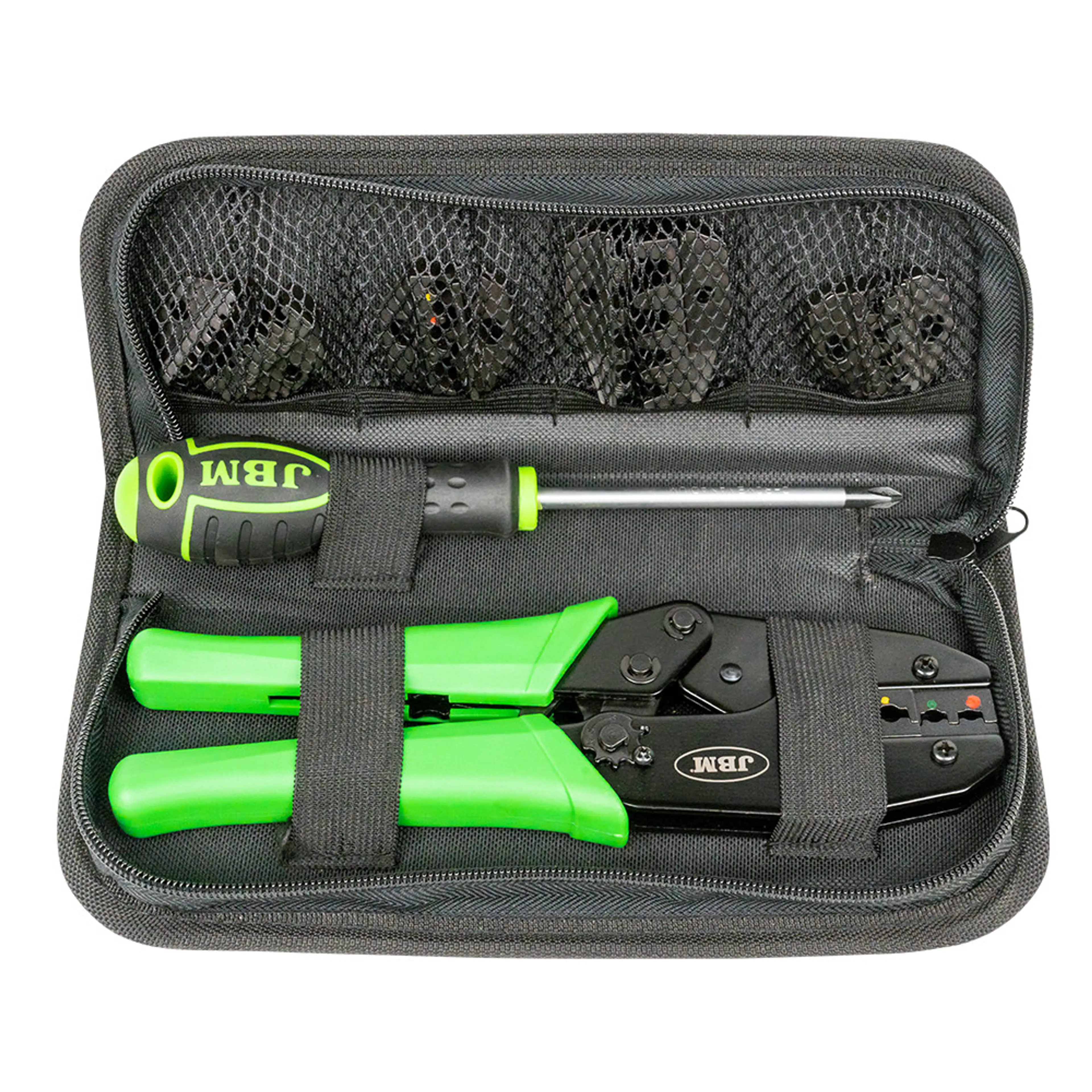 JBM ALICATE PARA TERMINALES CON PUNTA INTERCAMBIABLE