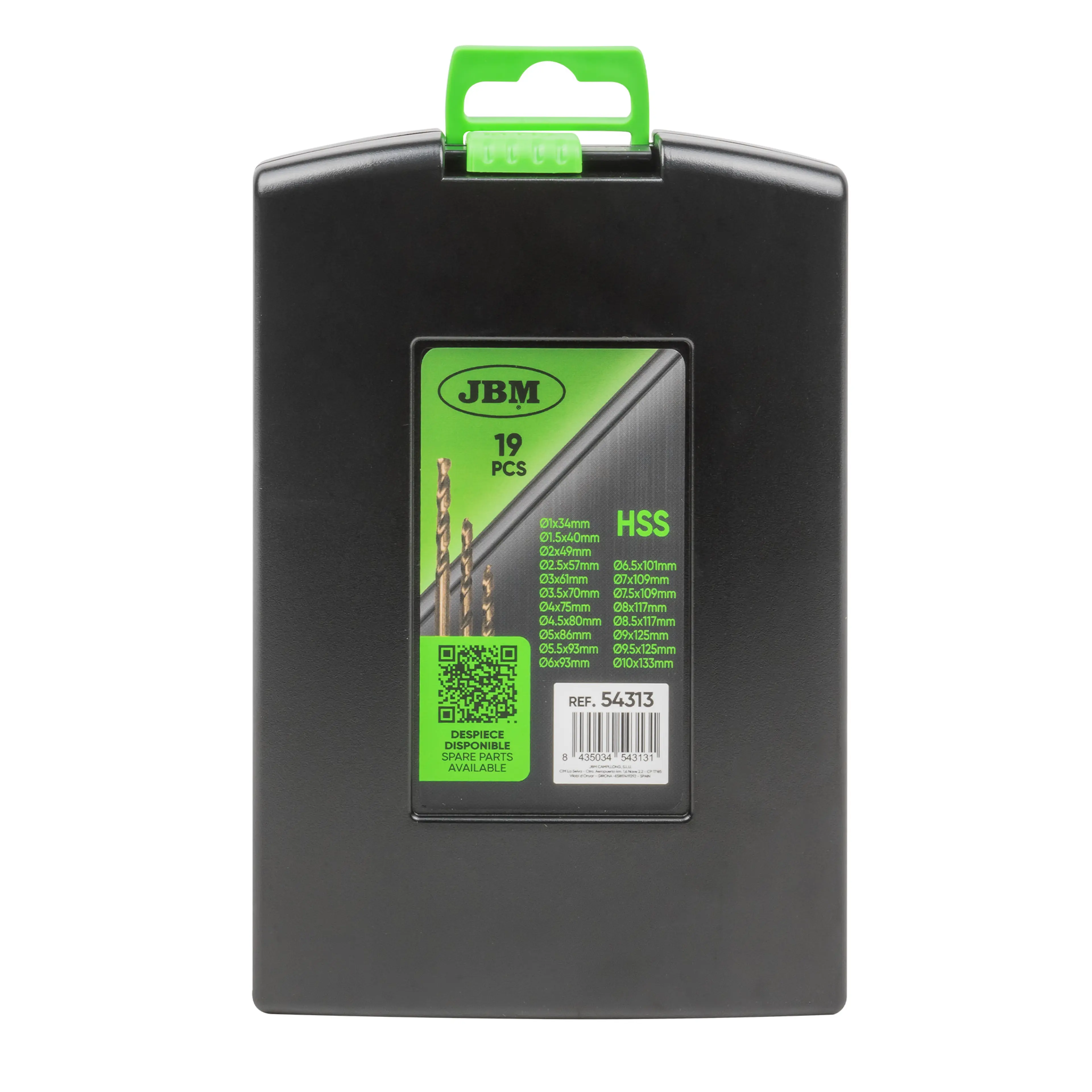 JBM ESTUCHE DE BROCAS HELICOIDALES 1-10MM COBALTO