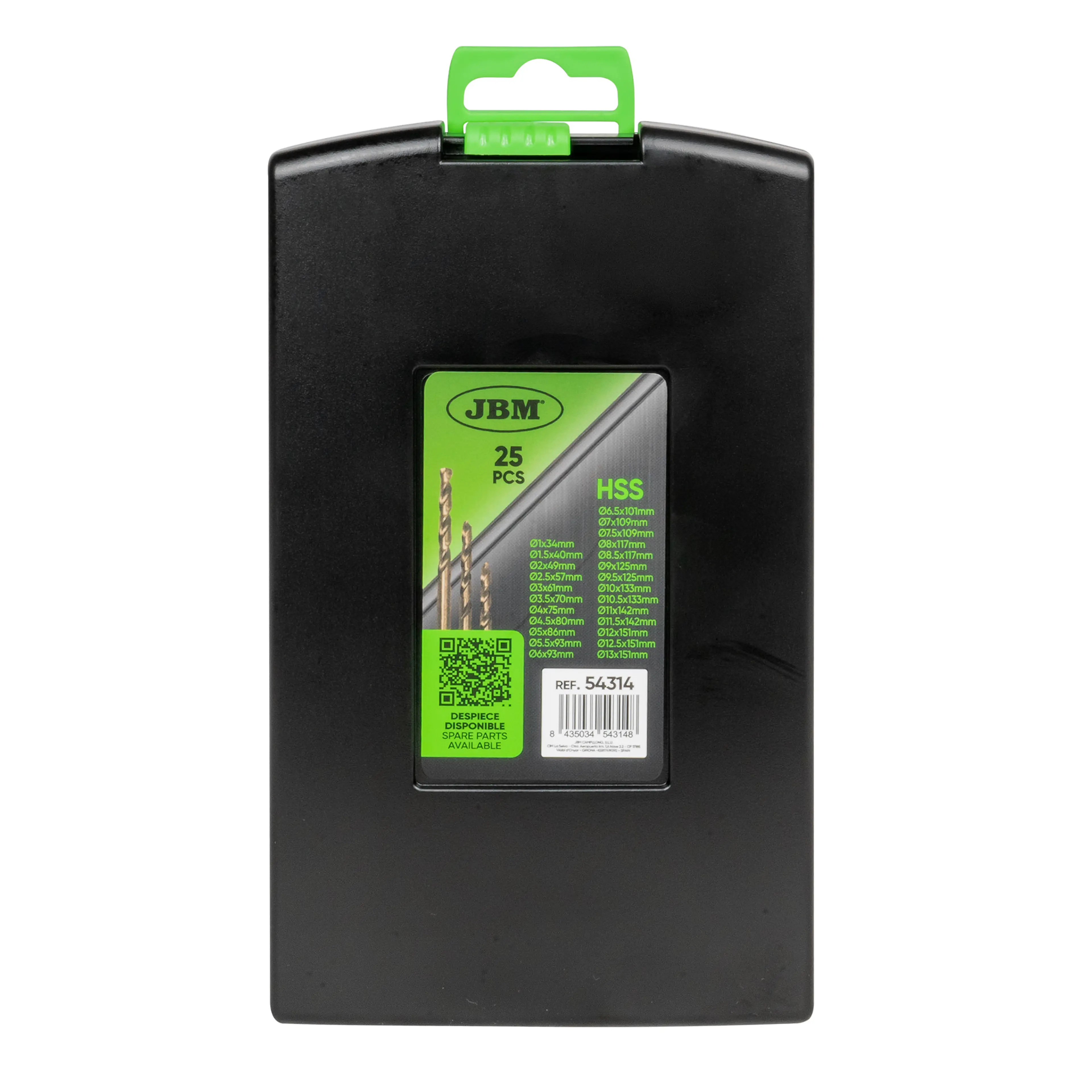 JBM ESTUCHE DE BROCAS HELICOIDALES 1-13MM COBALTO