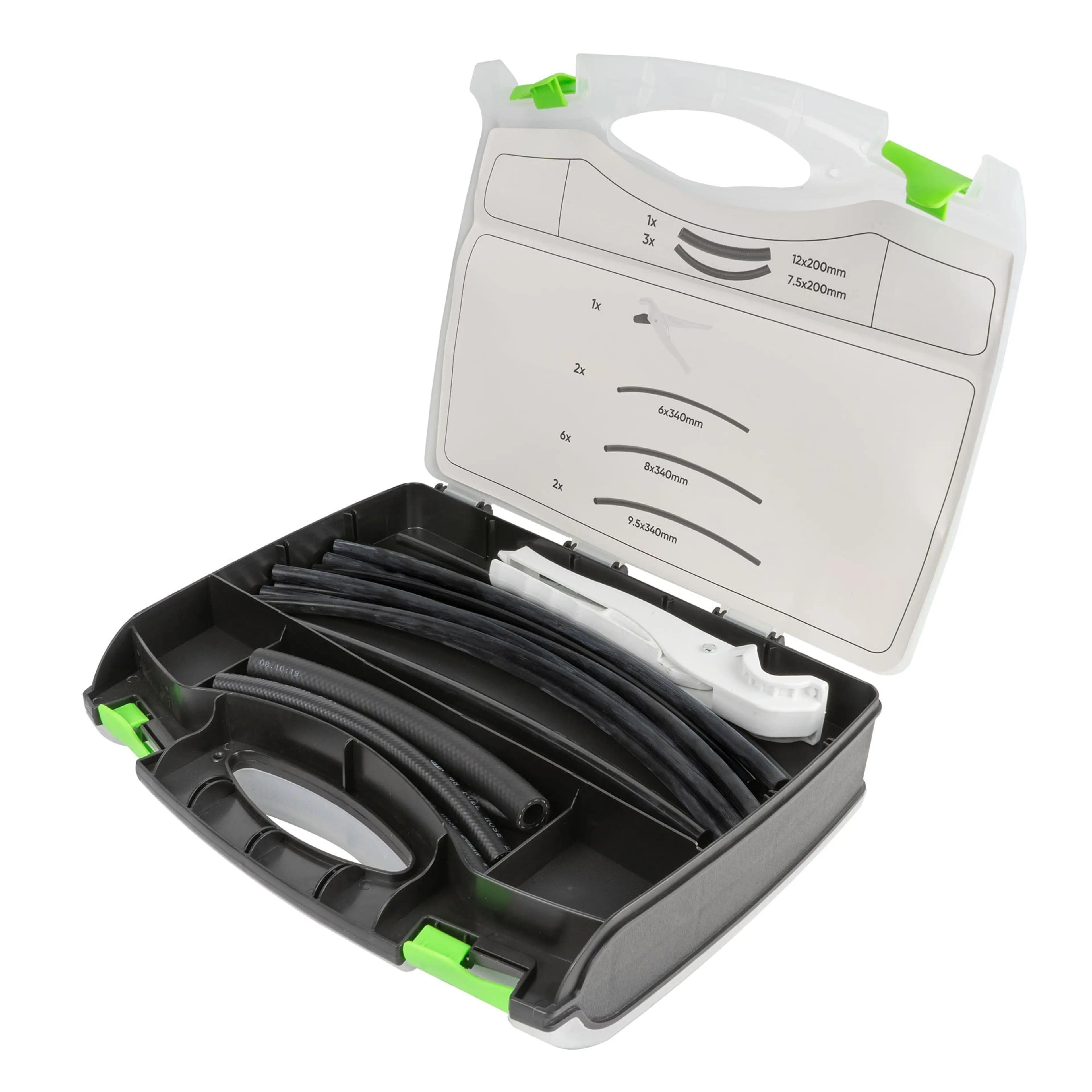 JBM ESTUCHE DE CONECTORES Y TUBOS PARA COMBUSTIBLE 95PCS