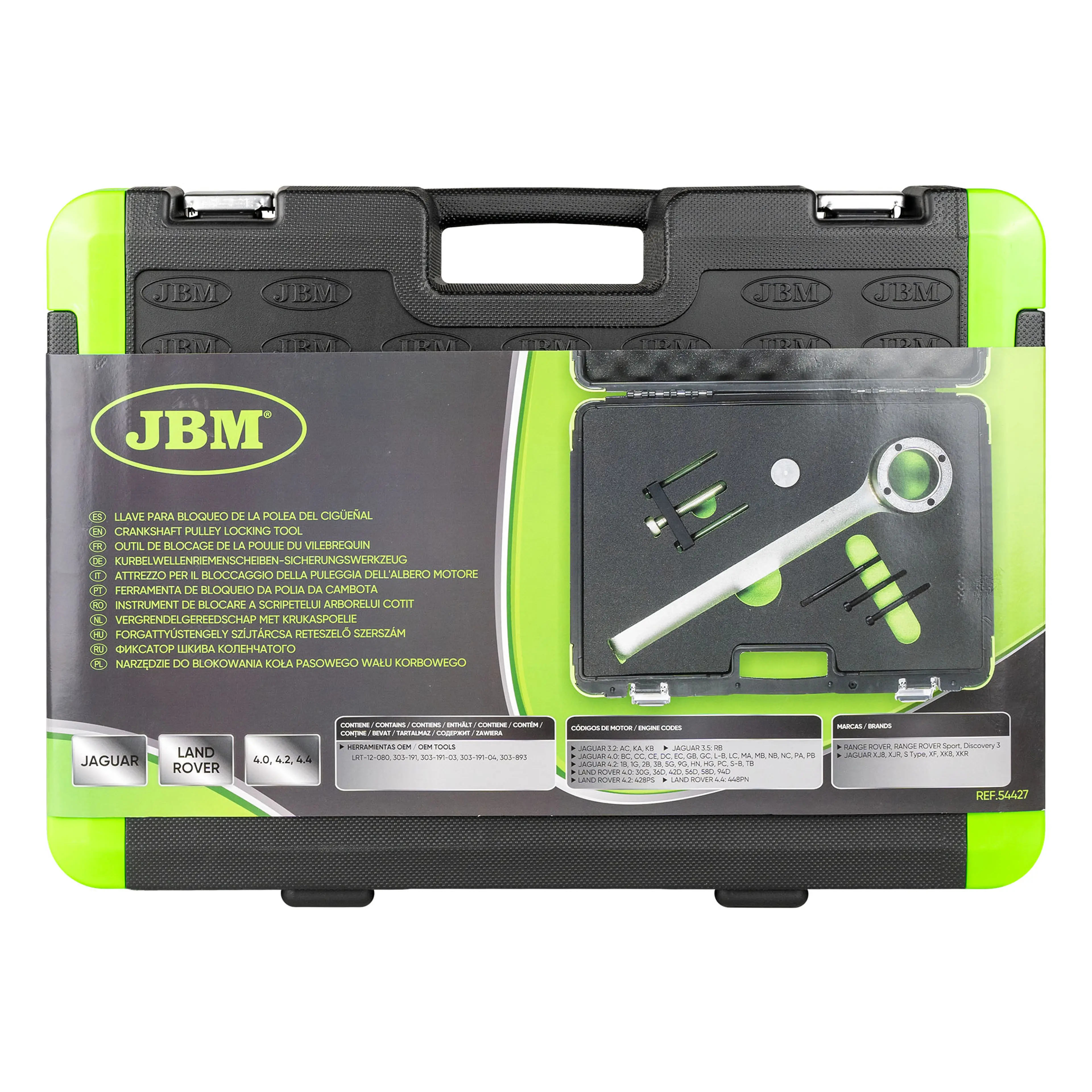 JBM KIT DE BLOQUEO DE LA POLEA DEL CIGÜEÑAL JAGUAR/LAND ROVER 4.0, 4.2