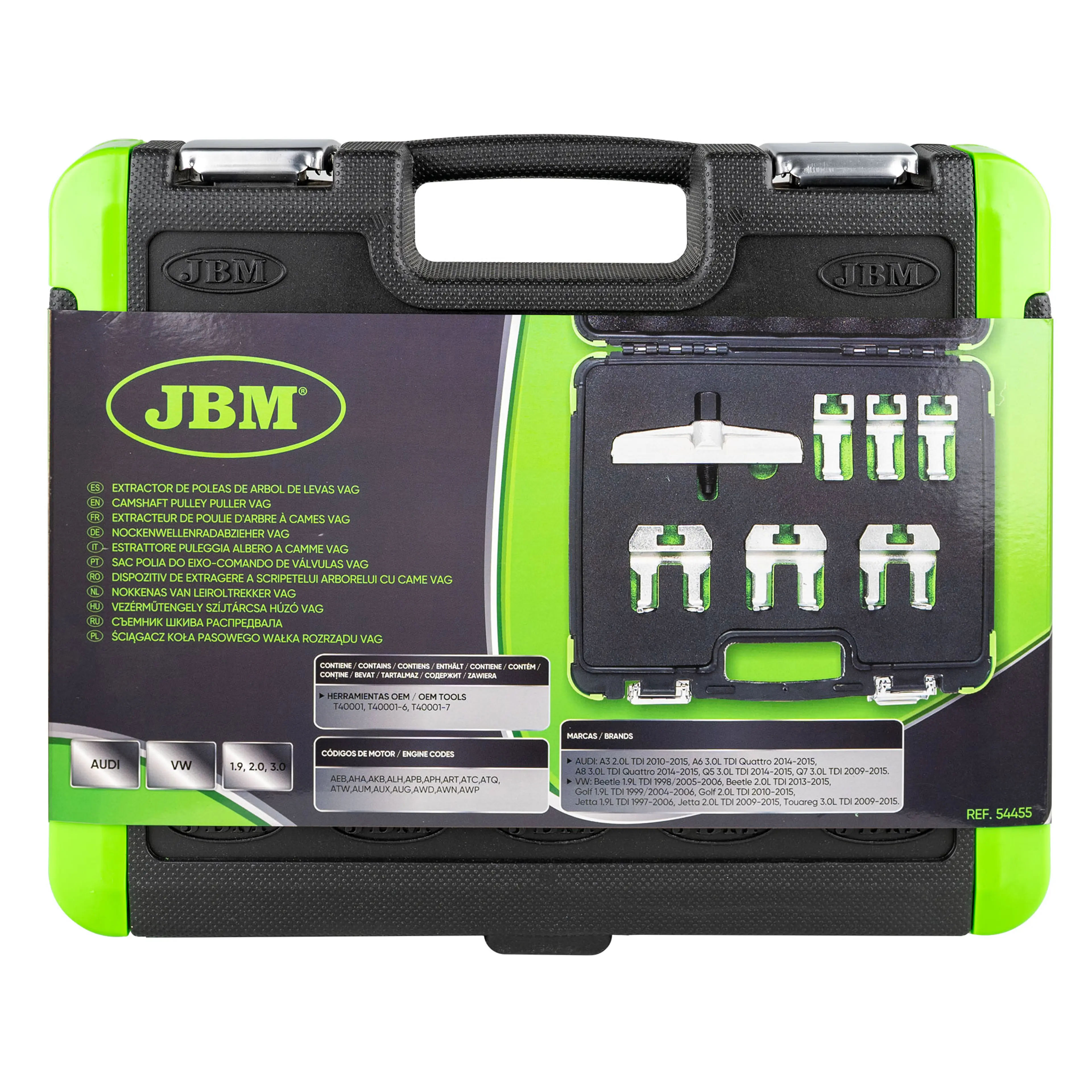 JBM EXTRACTOR DE POLEAS DE ÁRBOL DE LEVAS VAG