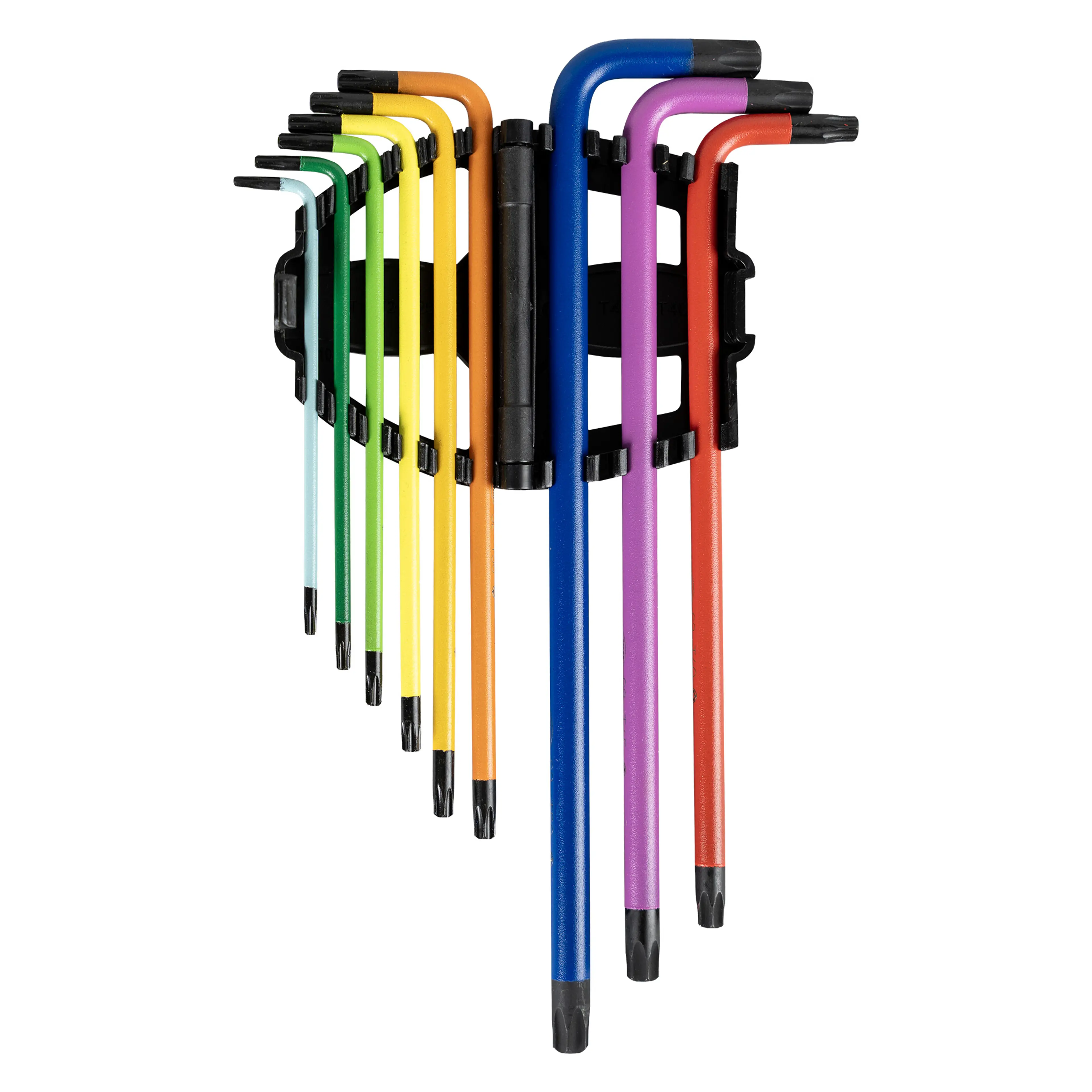 JBM SET DE 9 LLAVES TORX DE COLORES EXTRALARGAS