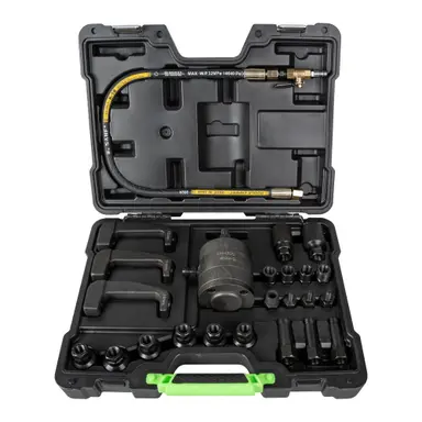 JBM EXTRACTOR DE INYECTORES NEUMÁTICOS CON ADAPTADORES Y GARRAS DE EXT