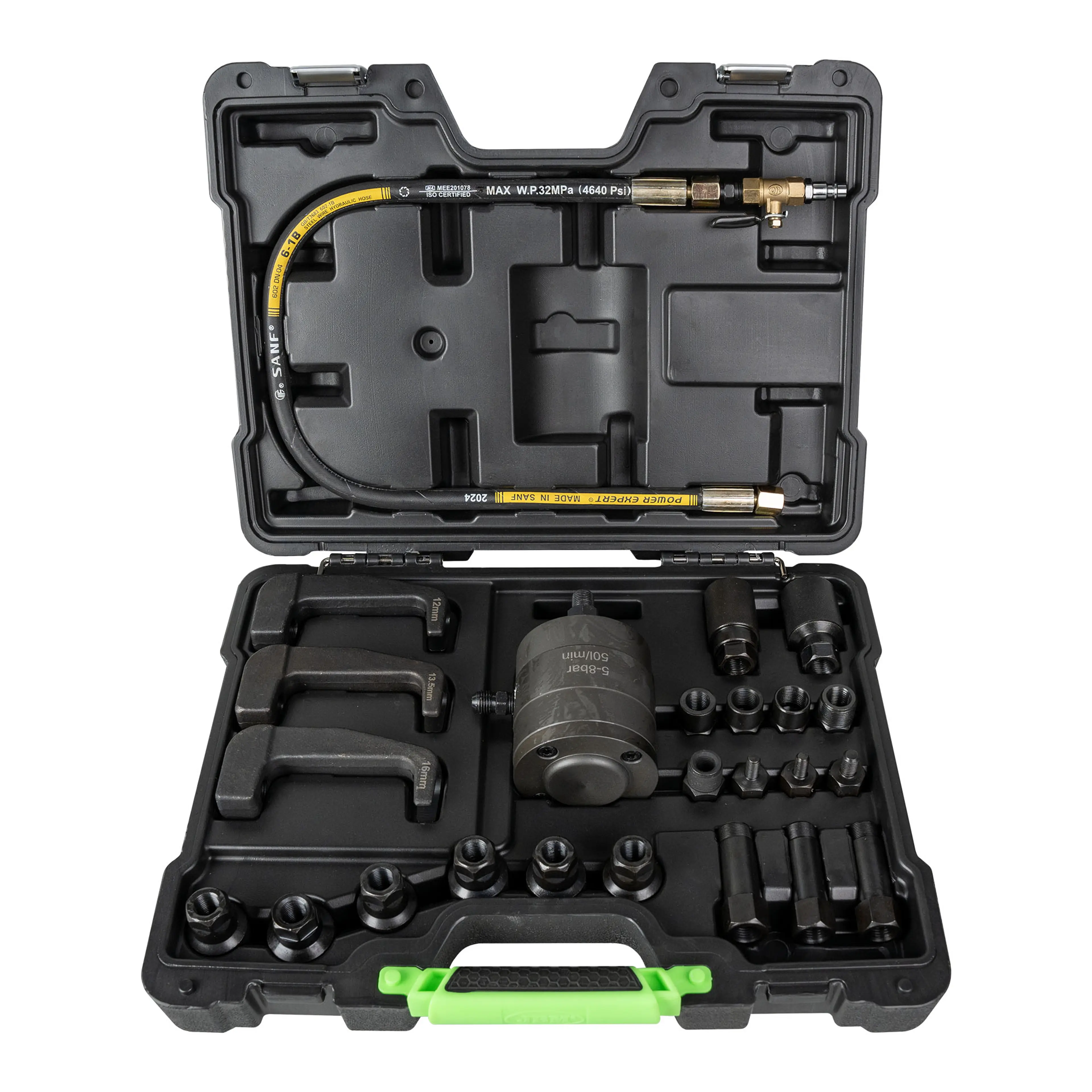 JBM EXTRACTOR DE INYECTORES NEUMÁTICOS CON ADAPTADORES Y GARRAS DE EXT