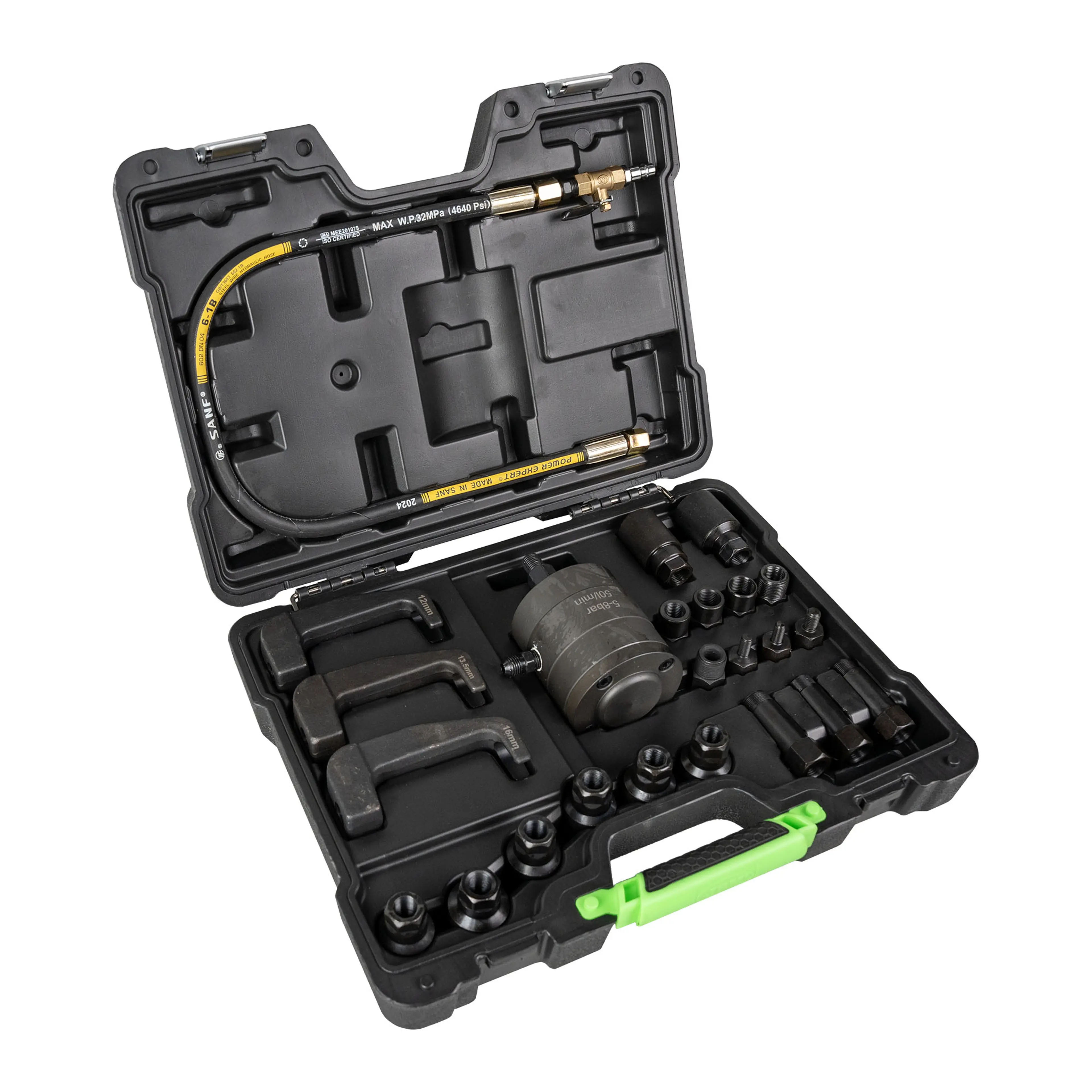 JBM EXTRACTOR DE INYECTORES NEUMÁTICOS CON ADAPTADORES Y GARRAS DE EXT