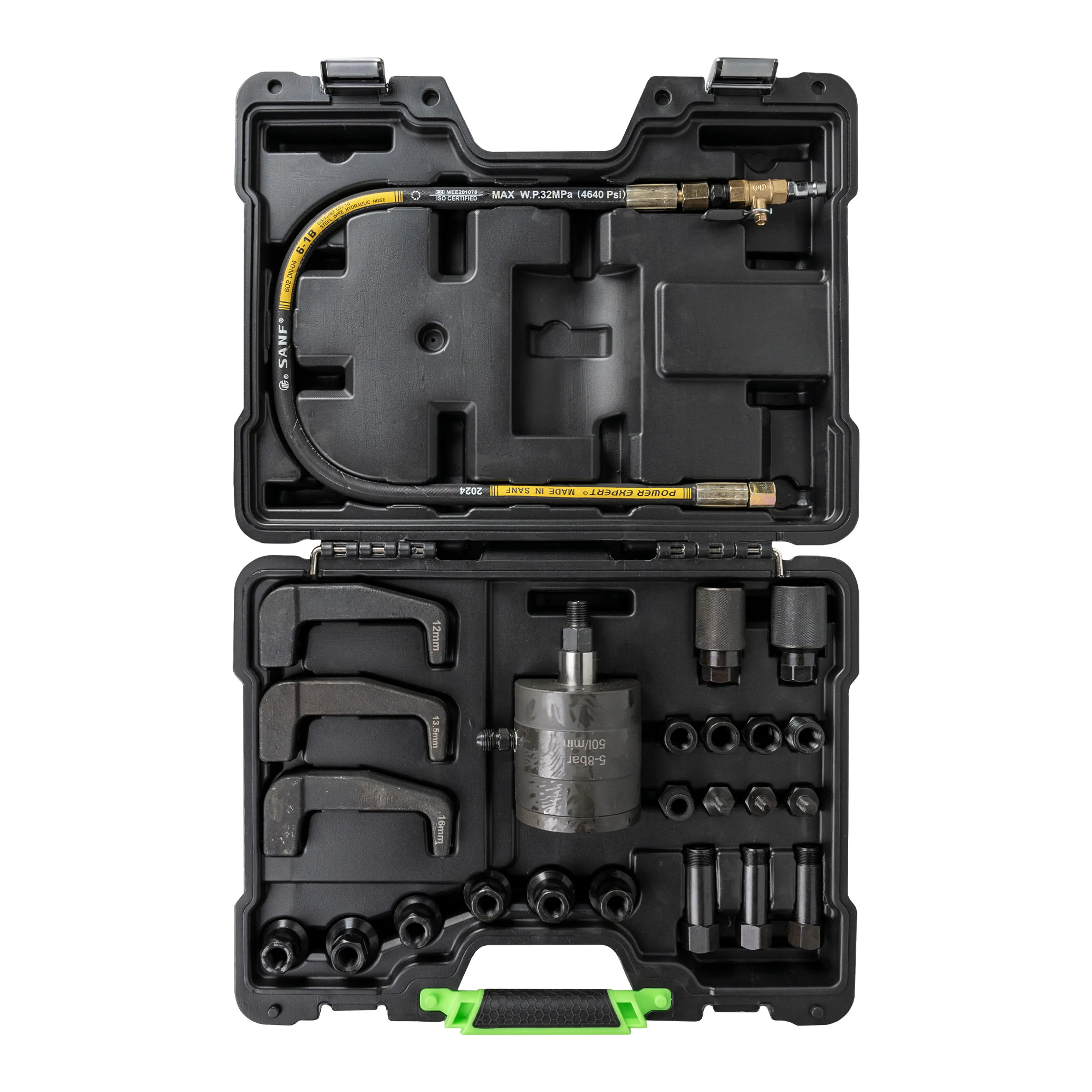 JBM EXTRACTOR DE INYECTORES NEUMÁTICOS CON ADAPTADORES Y GARRAS DE EXT