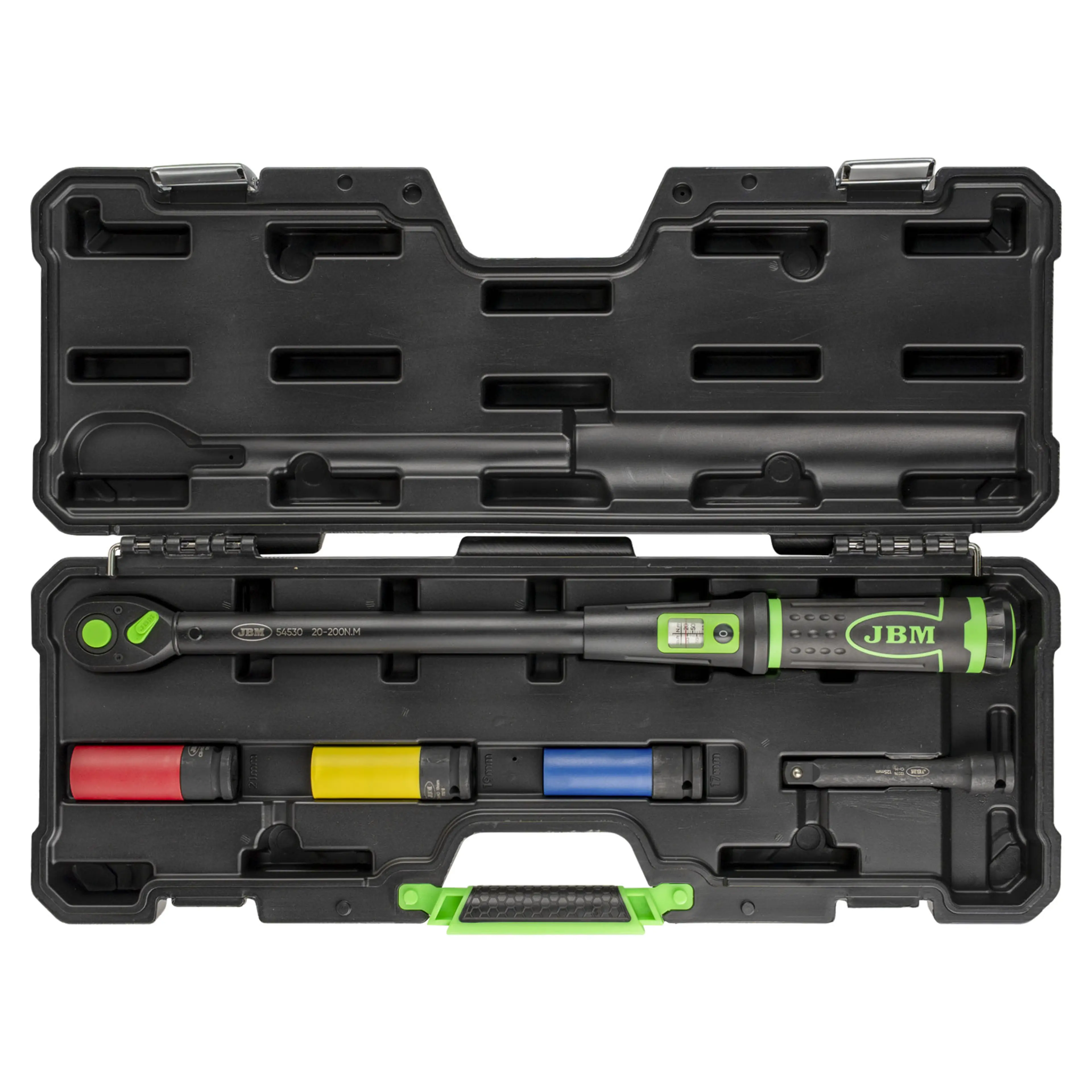 JBM ESTUCHE DE HERRAMIENTAS DE 5 PIEZAS CON LLAVE DINAMOMÉTRICA 1/2" C