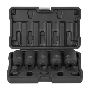 JBM SET DE 5 VASOS HEXAGONALES Y 3 PUNTAS DE IMPACTO XZN DE 1/2"