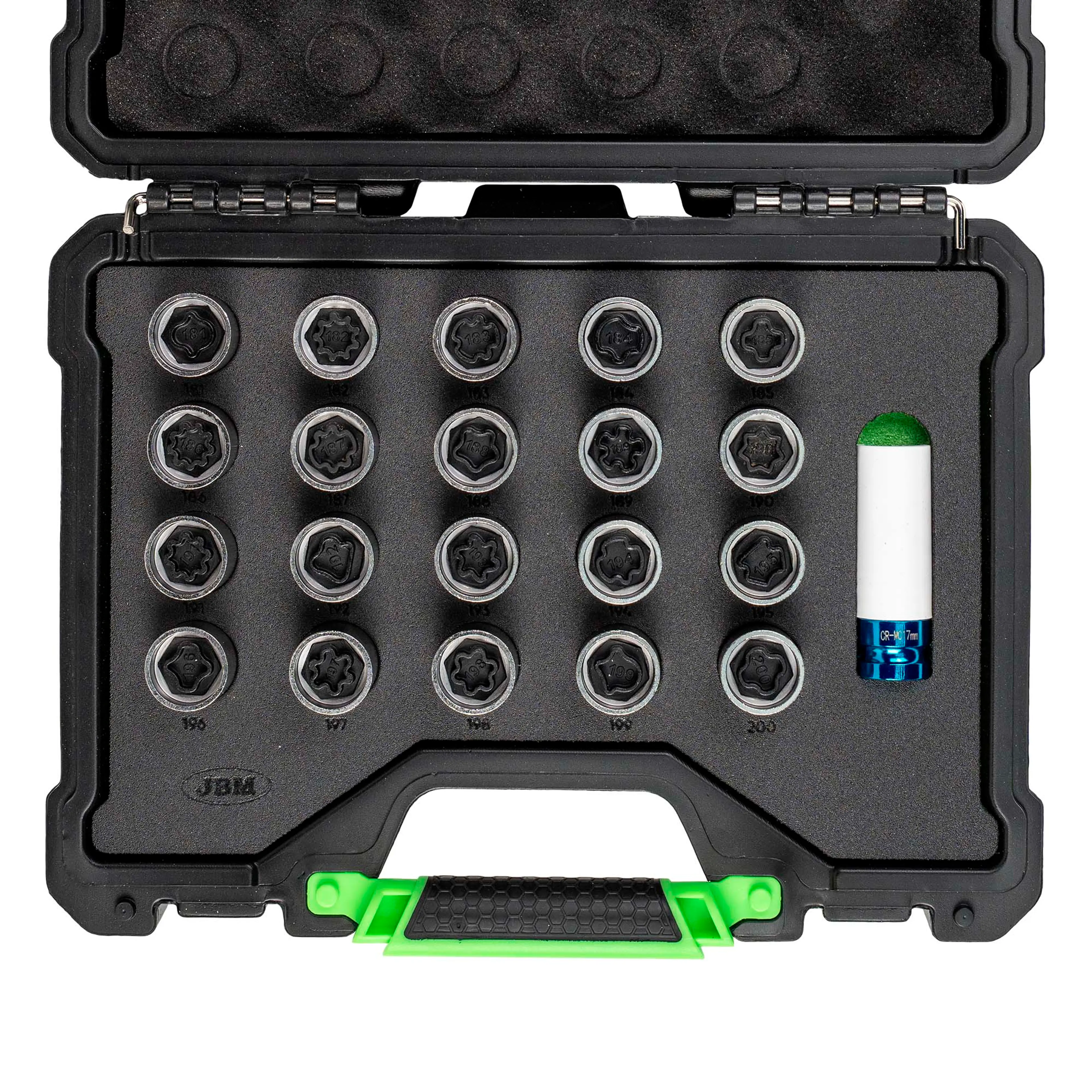 JBM SET DE 21 LLAVES PARA TORNILLO DE BLOQUEO DE RUEDA OPEL/VAUXHALL (