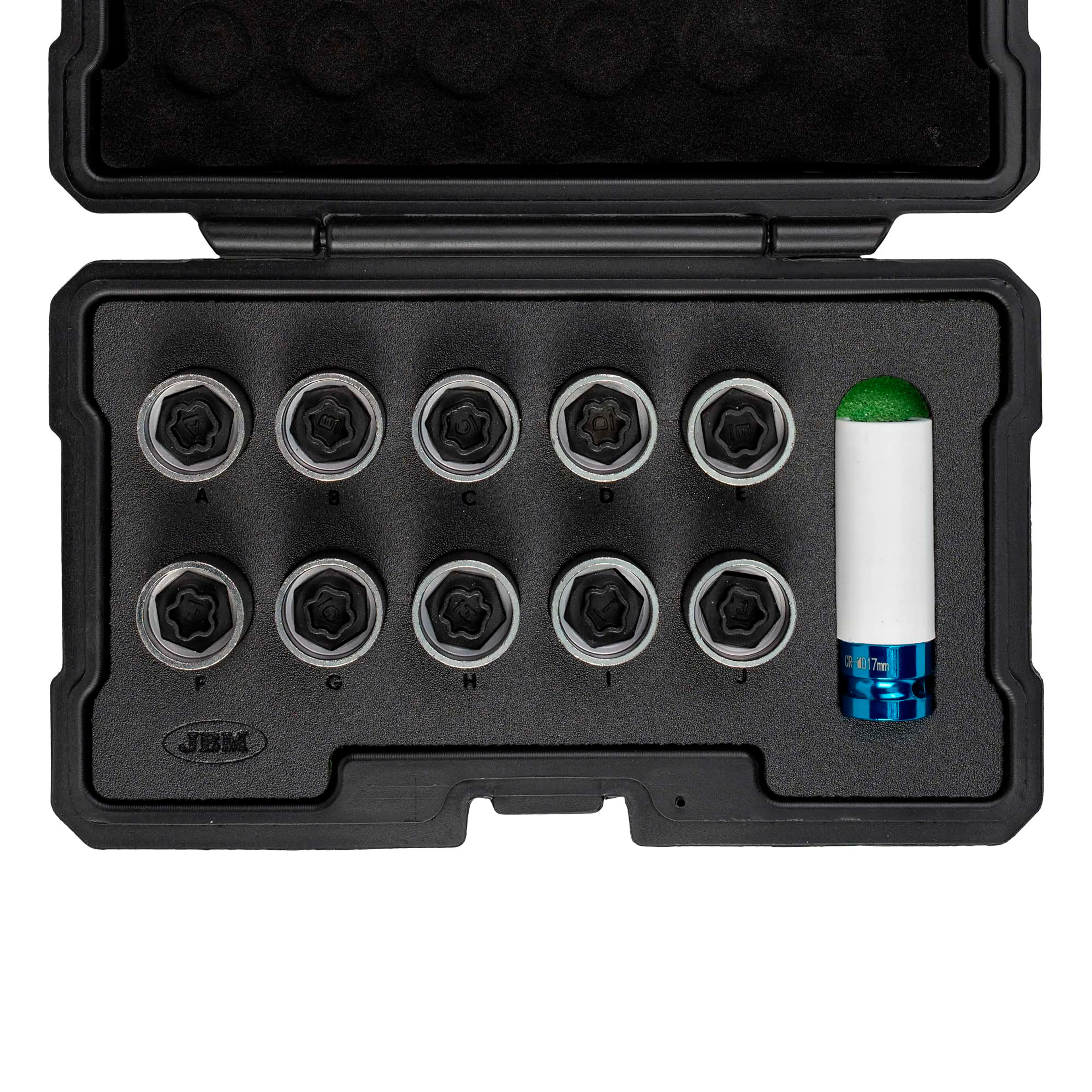 JBM SET DE 11 LLAVES PARA TORNILLO DE BLOQUEO DE RUEDA TOYOTA