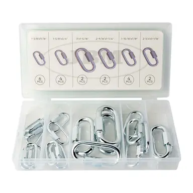 JBM ESTUCHE DE MOSQUETONES CON ROSCA 20PCS