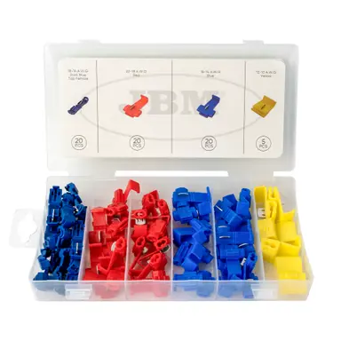 JBM ESTUCHE DE CONECTORES RÁPIDOS DE CABLE 65PCS