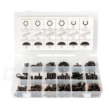 JBM ESTUCHE DE CLIPS, SEEGERS, CHAVETAS Y PASADORES 295PCS