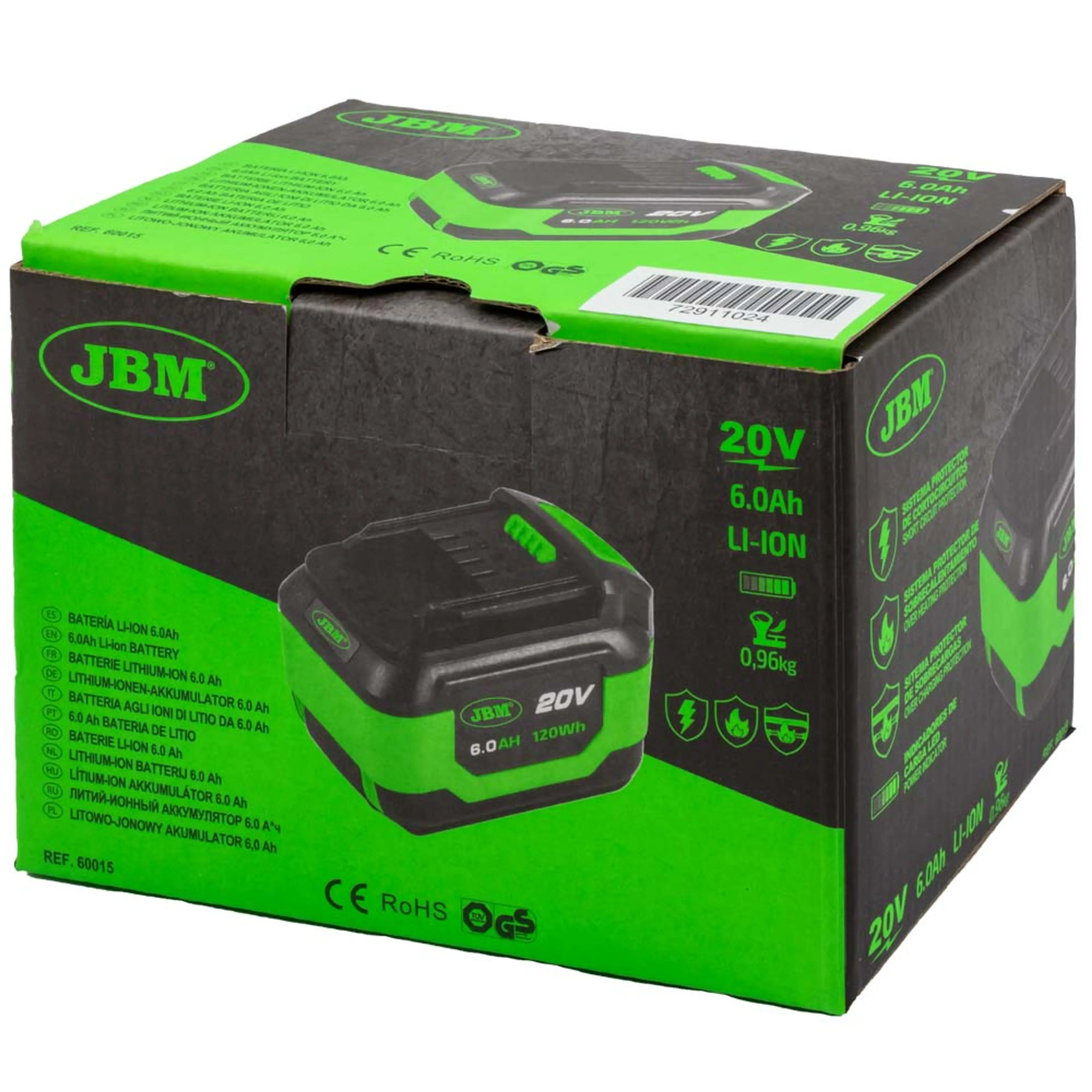 JBM BATERÍA LI-ION 6.0AH