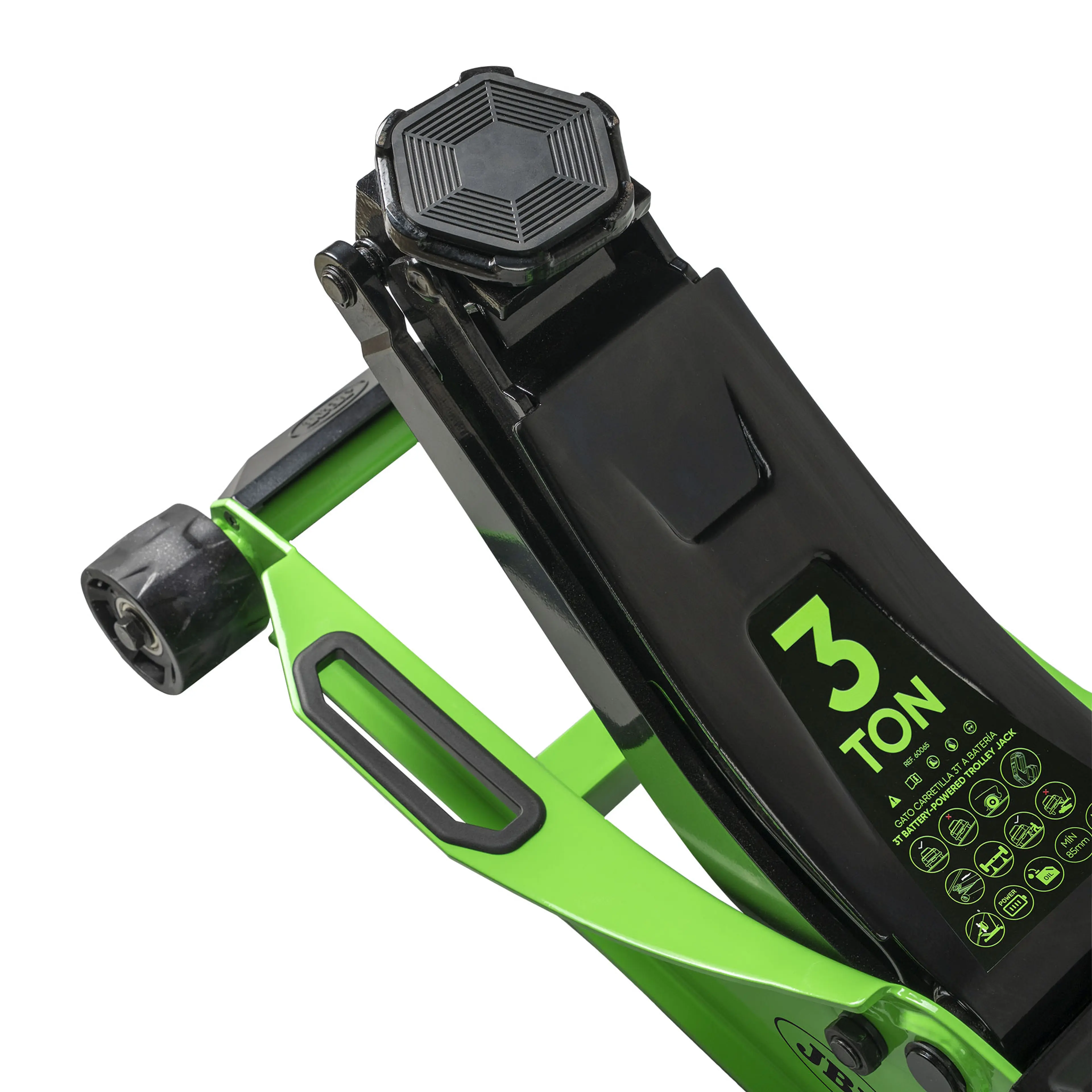 JBM GATO HIDRÁULICO CARRETILLA ESPECIAL COCHES BAJOS 3T A BATERÍA