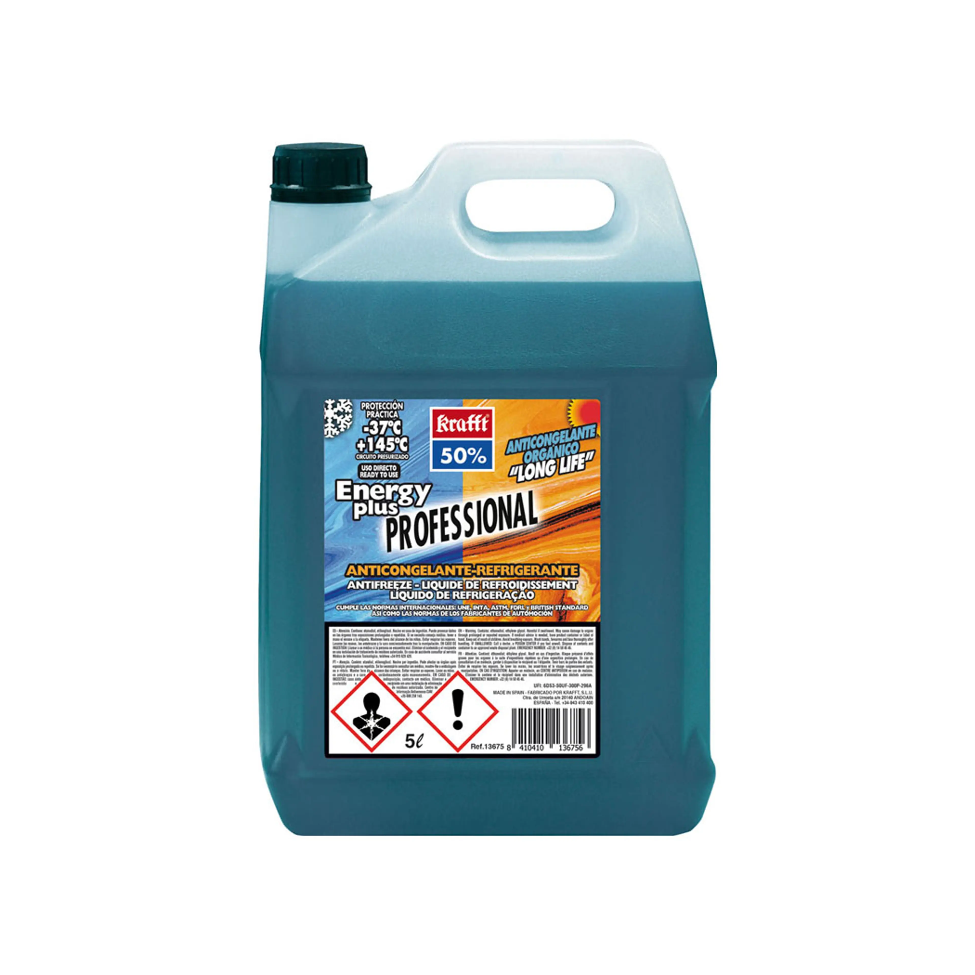 KRAFFT REFRIGERANTE AZUL 50% ENERGY PLUS (5L)