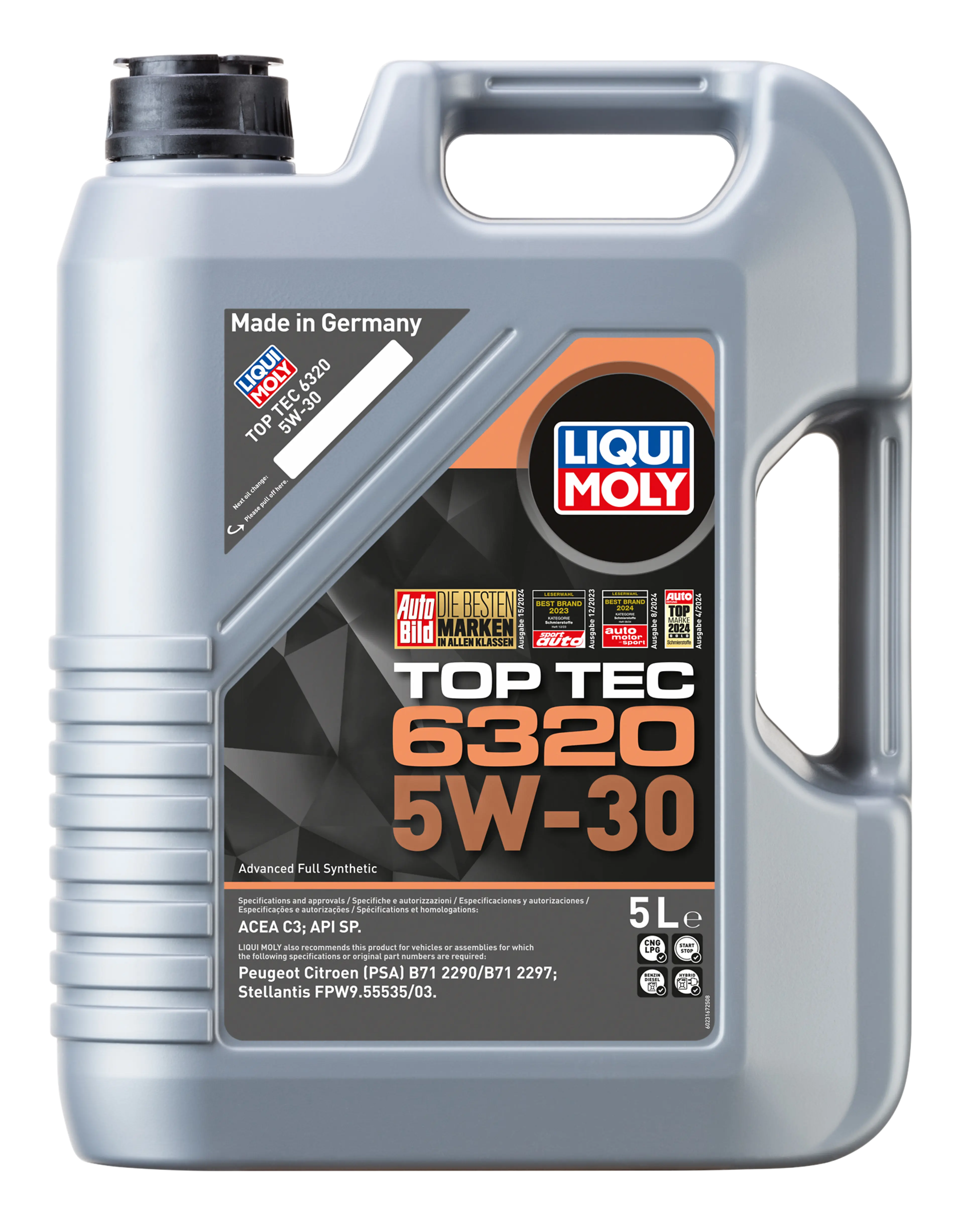 LIQUI MOLY 23167 TOP TEC 6320 5W-30 (5L) Stellantis FPW9.55535/03